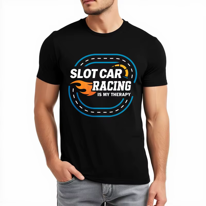 Hommes t-shirt mode t-shirt surdimensionné été pour homme t-shirt fente voiture course est ma thérap
