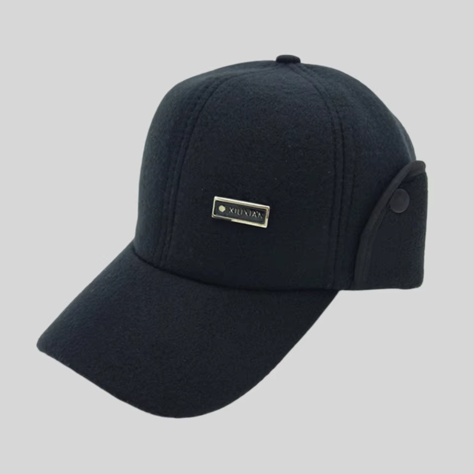 Casquette de baseball chaude d'hiver pour hommes - Chapeau épais doublé en polaire avec protection p