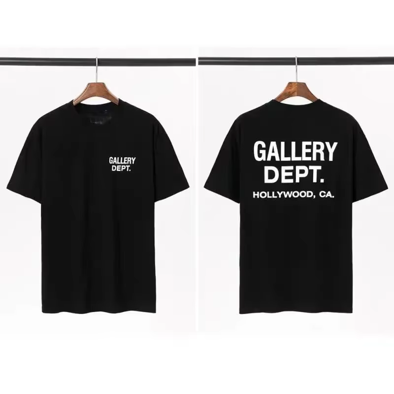 Nouveau T-shirt Homme GALLERY DEPT 2026 Imprimé Coton Grande Taille Streetwear T-shirt Décontracté d