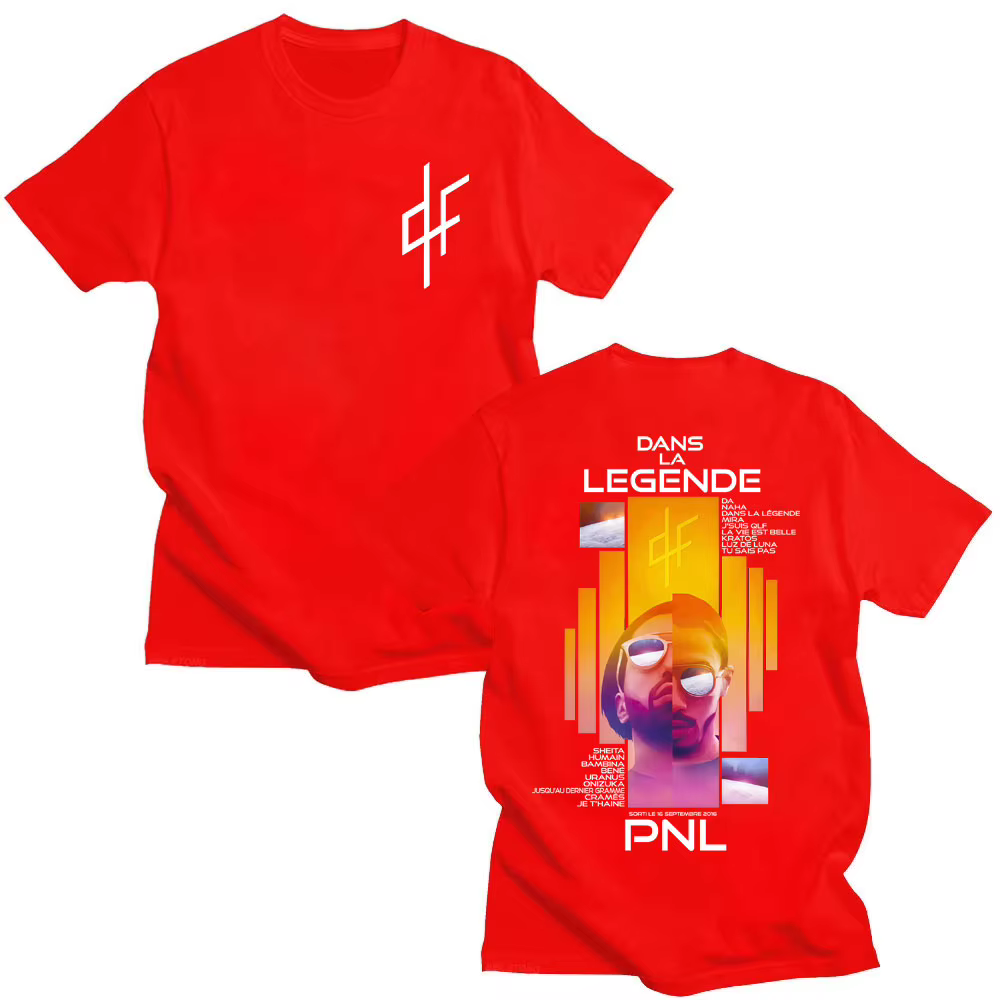 Rappeur français PNL Album Merch T-shirt graphique Le Monde Chico T-shirt hommes femmes mode Hip Hop