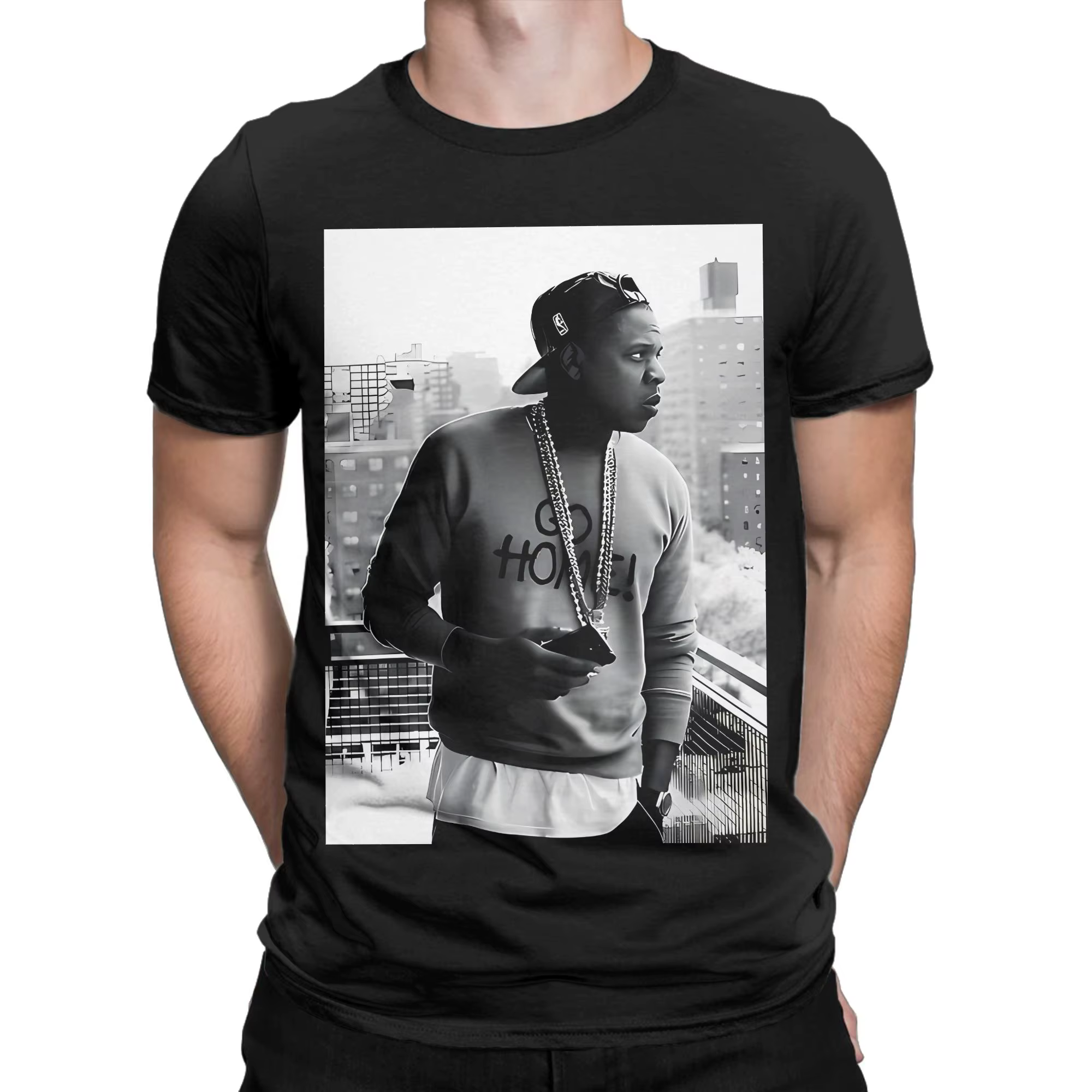 Jay Z I 1969 T-shirt graphique 100% coton Jay-z Tops Tees pour hommes