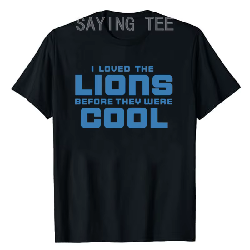 I Loved veons Before They Were Cool Football Fan T-Shirt, Funny Letters Printed Graphic Outfits, Men