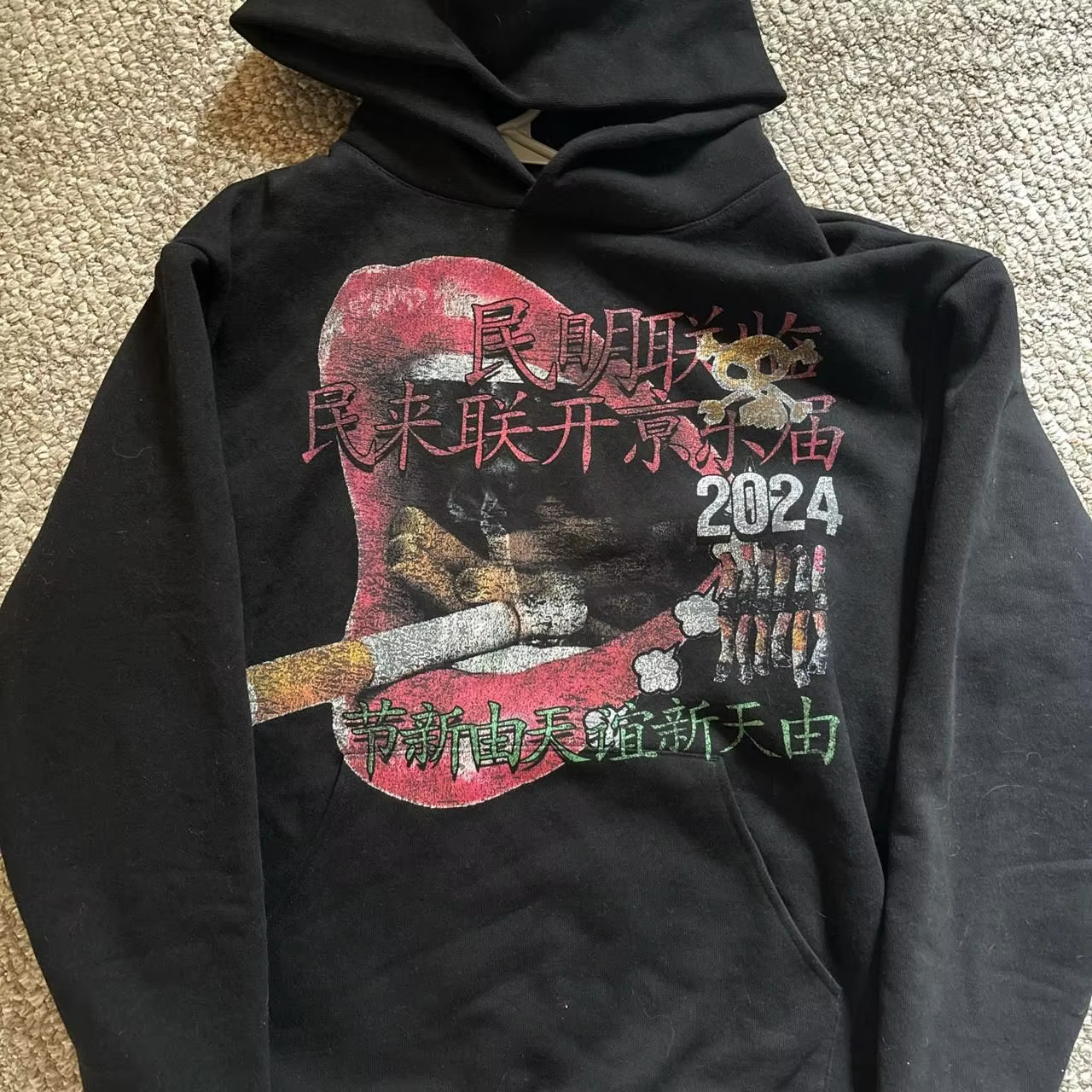 Sweat-shirt à capuche surdimensionné pour femme, vêtement d'hiver, haut Grunge, Style japonais des a