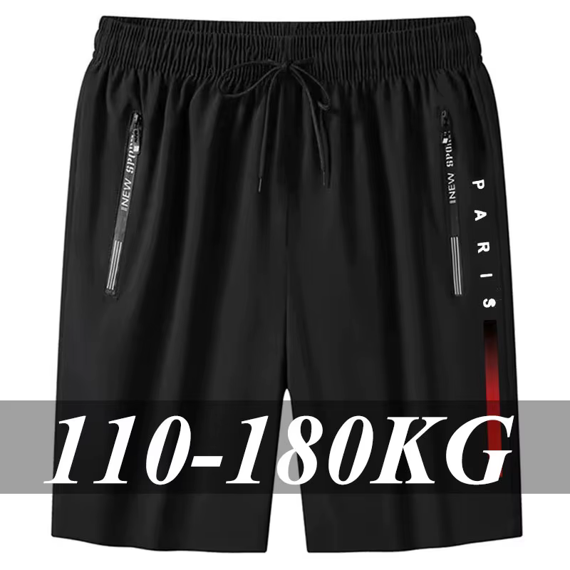 Short décontracté pour hommes, grande taille 6XL 7XL, Short de sport, extensible, pantalon court de 