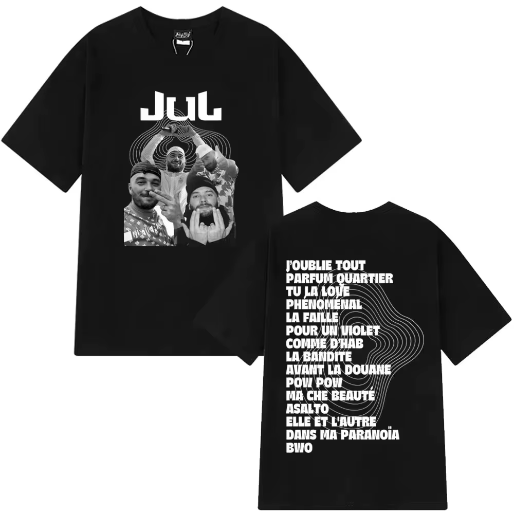T-shirt unisexe en coton 100% style hip-hop graphique tendance pour l'été, coupe ample décontractée,