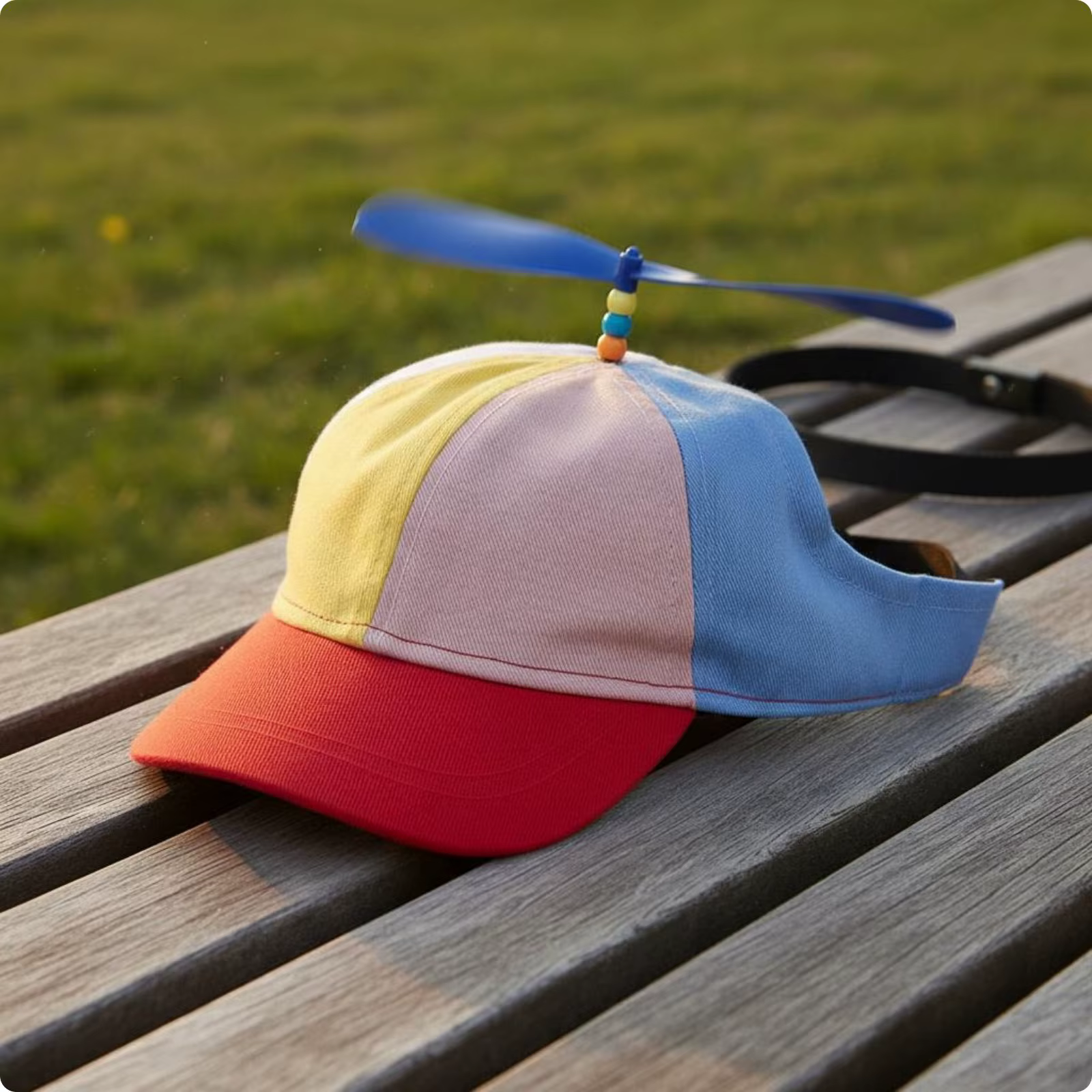 Casquette pour chien avec hélice rotative, sangle réglable, chapeau hélicoptère pour animal de compa