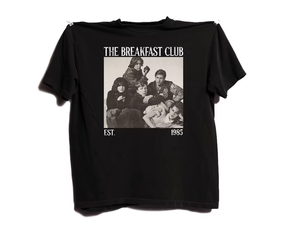 T-shirt The Breakfast Club Movie pour hommes et femmes, ample et respirant, pour l'été