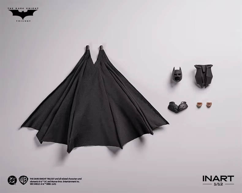 En stock INART "The Dark Knight: Rises" Figurine d'action Batman 1/12 et pack d'accessoires, collect