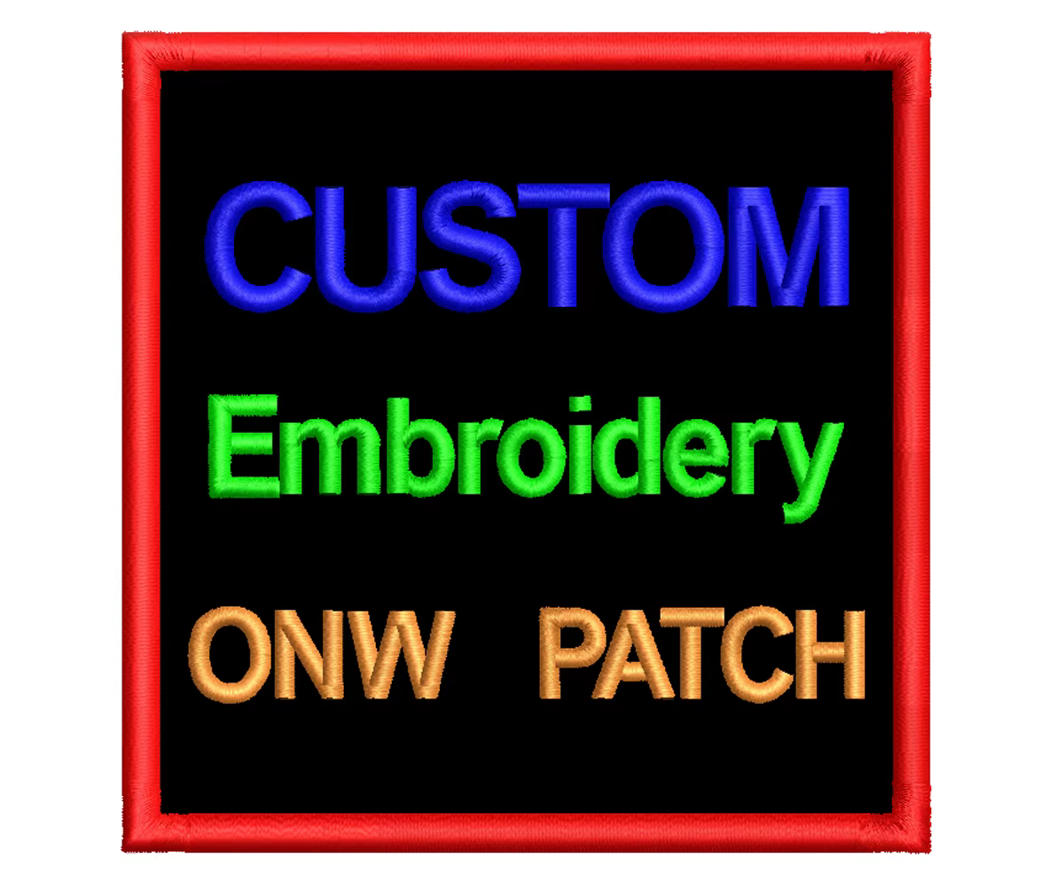 Patchs de broderie personnalisés, Logo groupe d'équipe personnalisé bricolage Patch Fusible crochet 