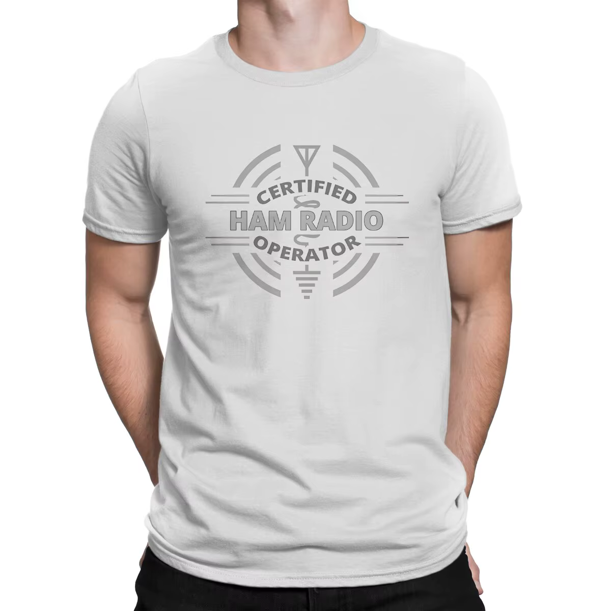 T-shirt manches courtes col rond homme, décontracté, en coton, imprimé graphique