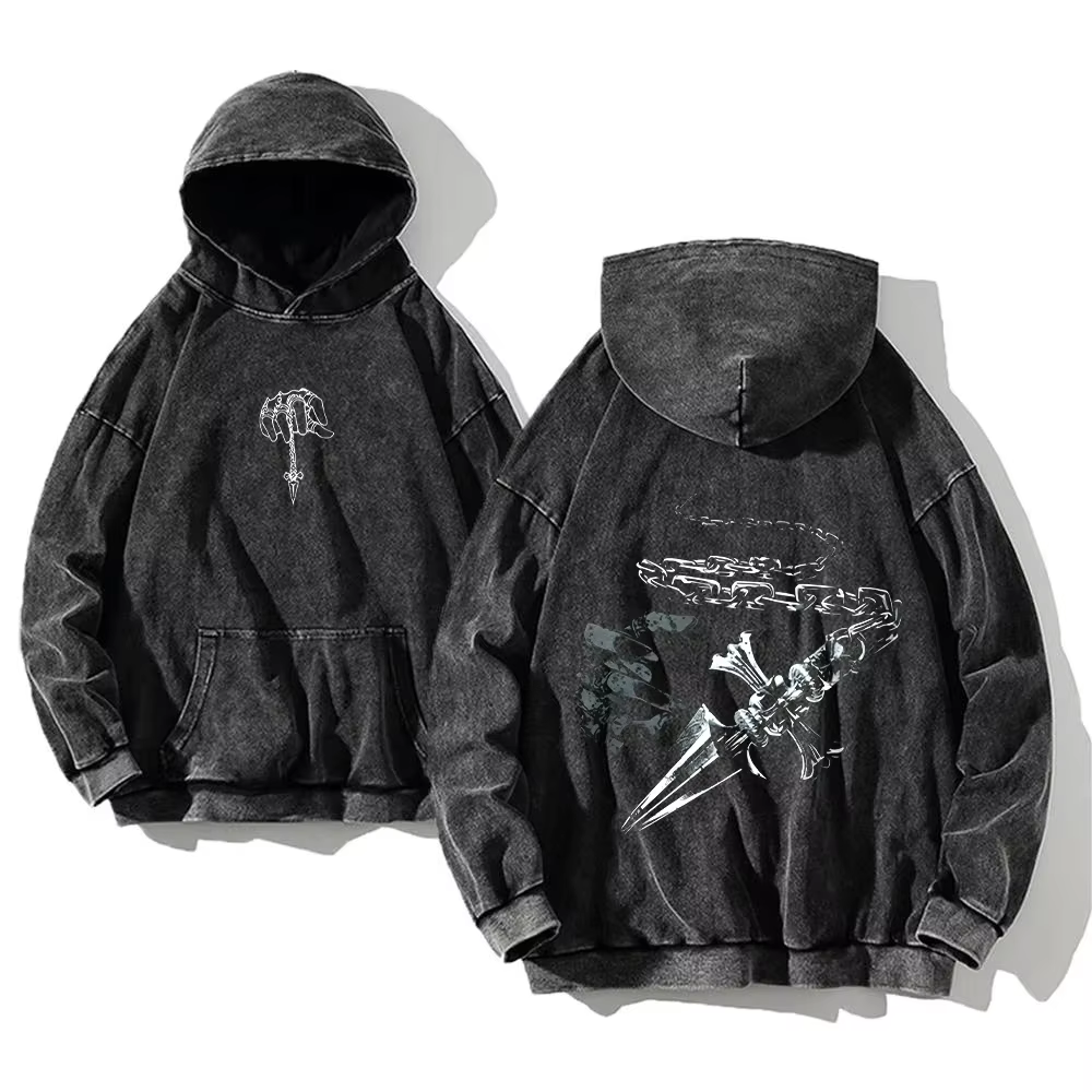 Sweats à capuche déFlexCollege manga pour hommes, pull Harajuku, contient des vêtements en coton PVD