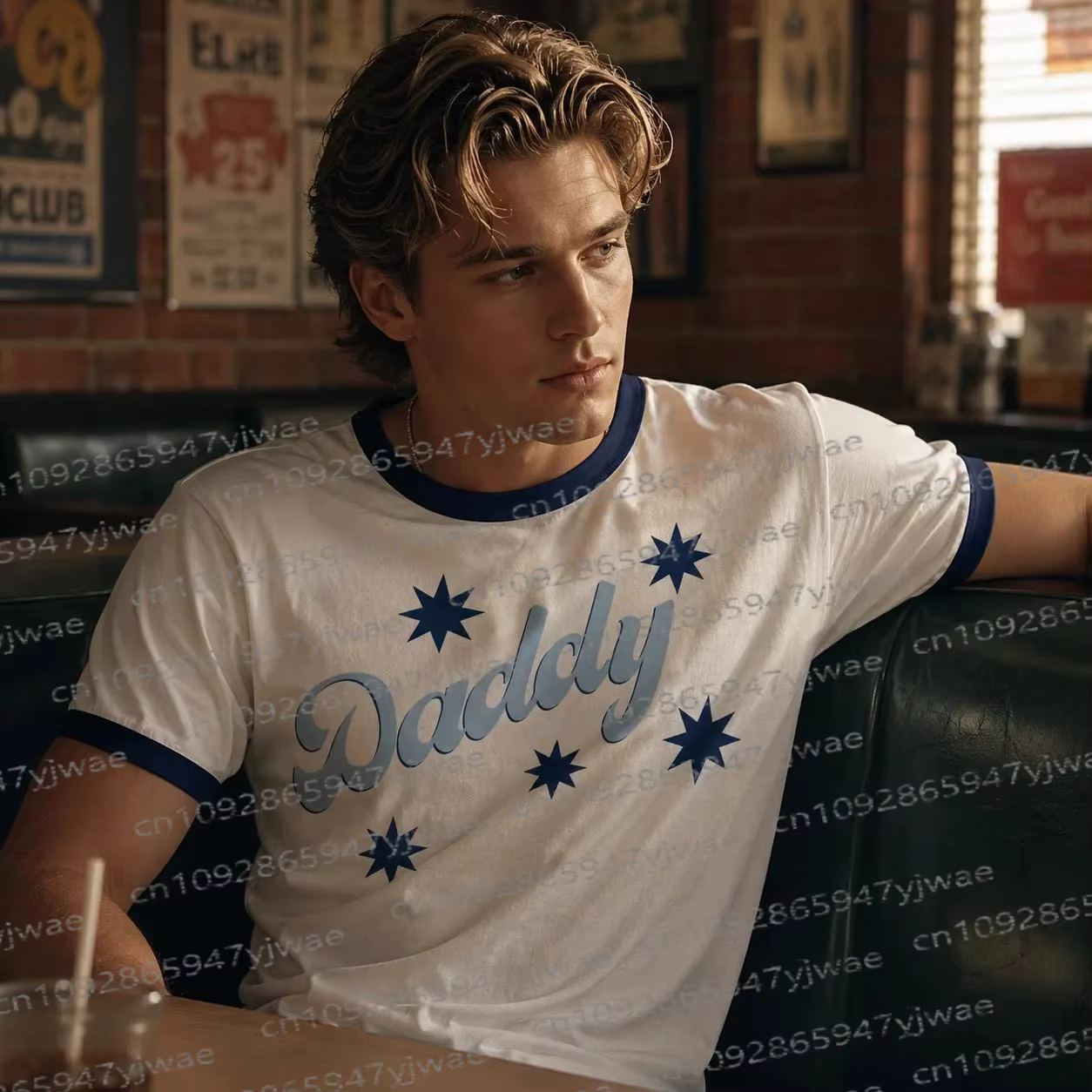 Dean Di Laurentis Daddy Ringer Tee Off Campus Hockey Romance Shirt BookTok Reader Gift Summer Street
