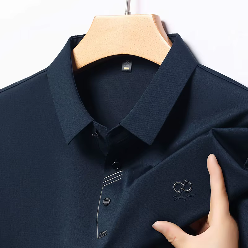 Marque de luxe hommes Polo revers T-Shirt été nouveau Cool lettre broderie à manches courtes haut de