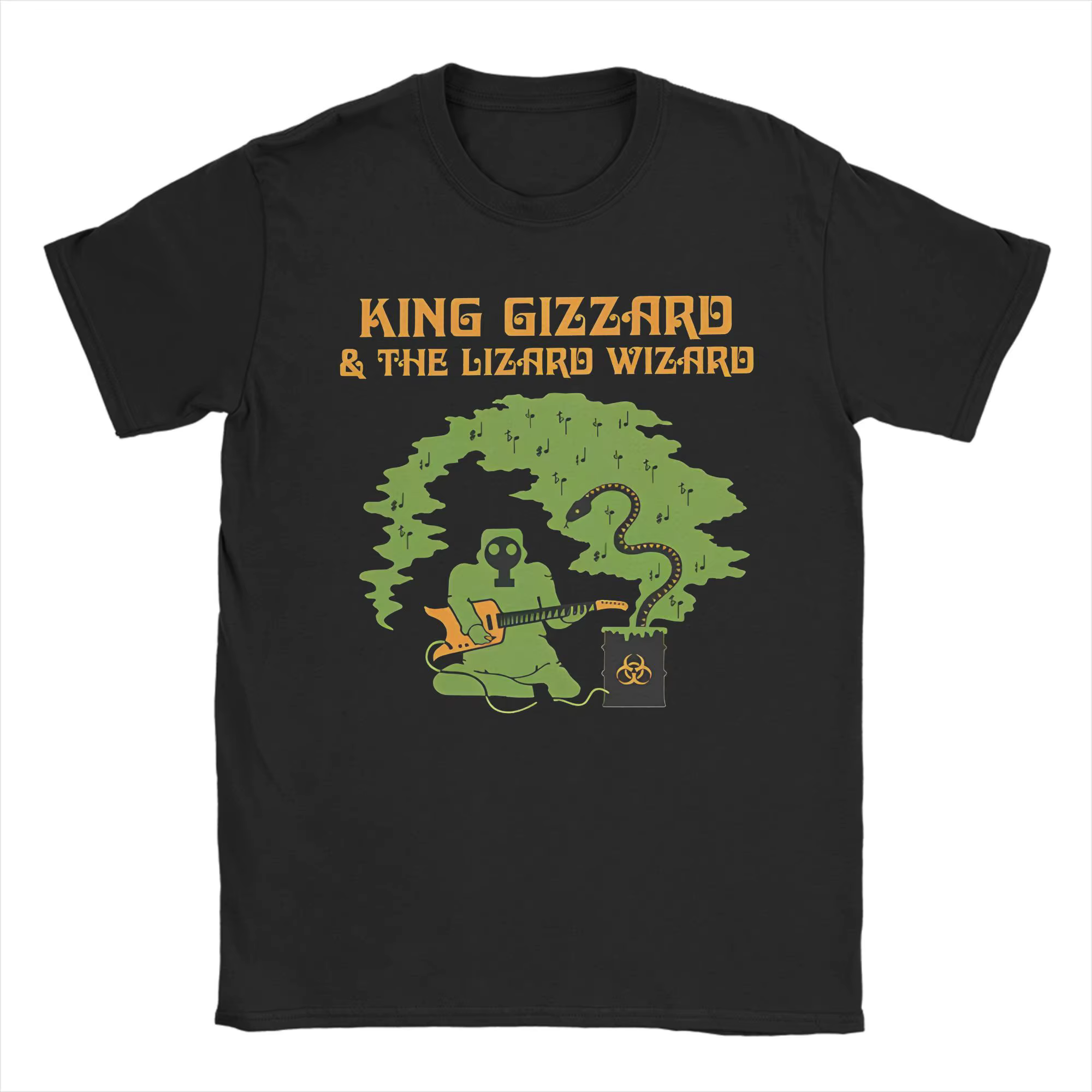 King Gizzard et le magicien lézard athènes grèce 2025 T-Shirt vêtements en coton drôle à manches cou