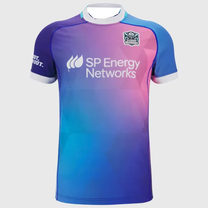 Nouveau Maillot de Rugby d'Entraînement Imprimé 3D Glasgow Warriors 2026 pour Hommes, T-shirt Y2K Ov