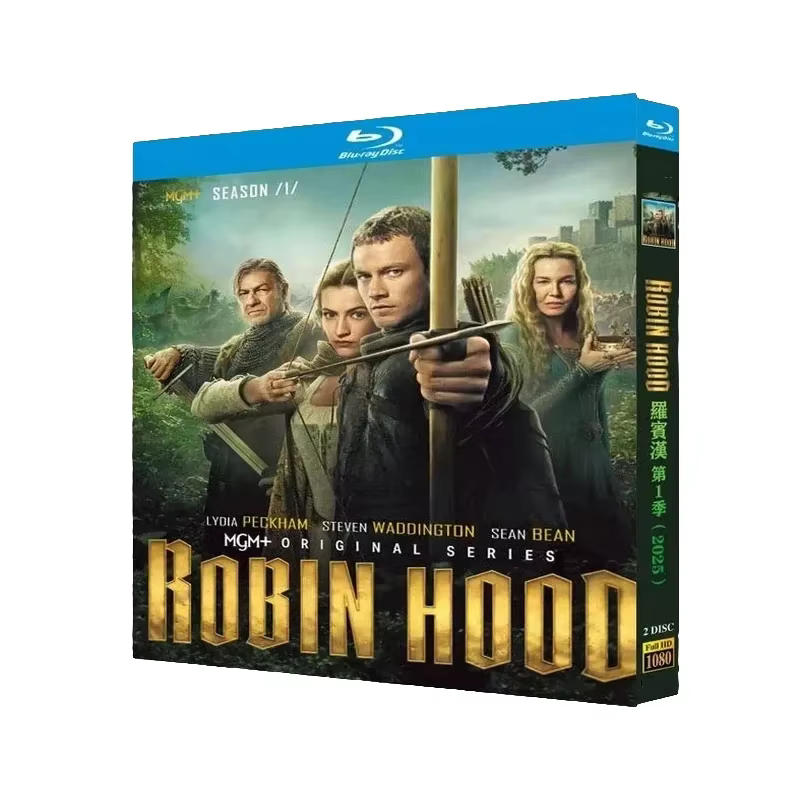 Film HD Robin des Bois (2025), coffret Blu-ray 2 disques toutes régions, neuf et scellé, audio angla
