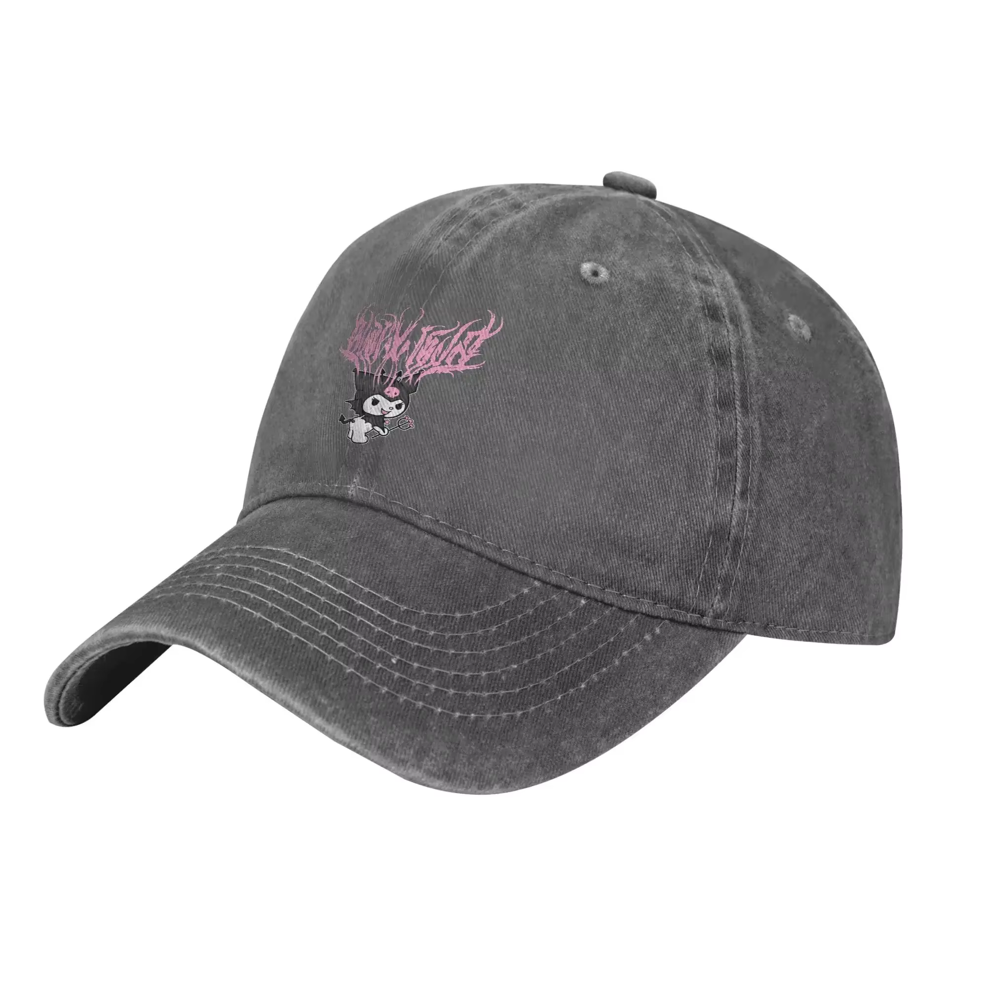 Kuromi casquettes de Baseball Vintage en détresse lavé casquette Snapback pour hommes femmes entraîn
