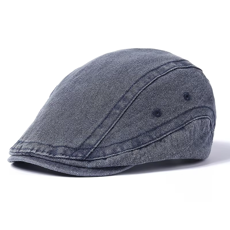 Casquette ancienne lavée pour hommes, chapeaux avant rétro britanniques, chapeaux européens et améri