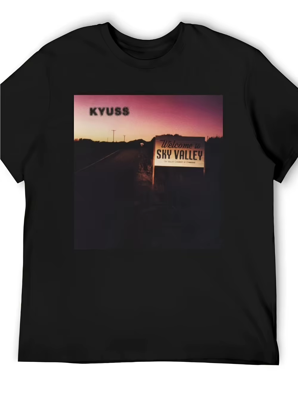 Kyuss Welcome To Sky Valley Vintage Heavy Psychic Graphic Tee T-shirt confortable et décontracté pou