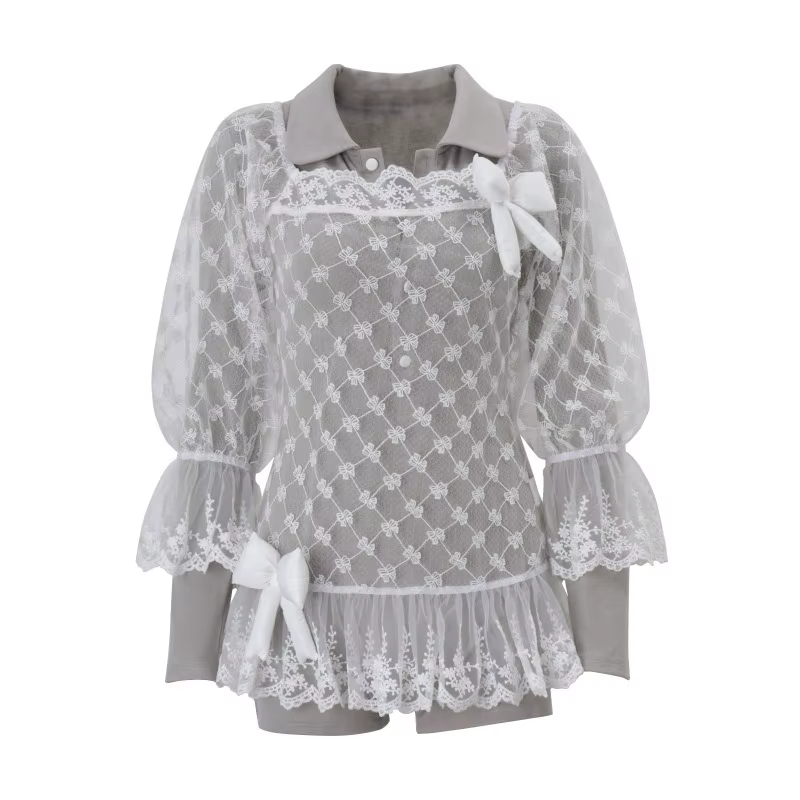 Vêtements pour femmes, nouvelle mode printemps 2026, robe en dentelle française transparente avec co