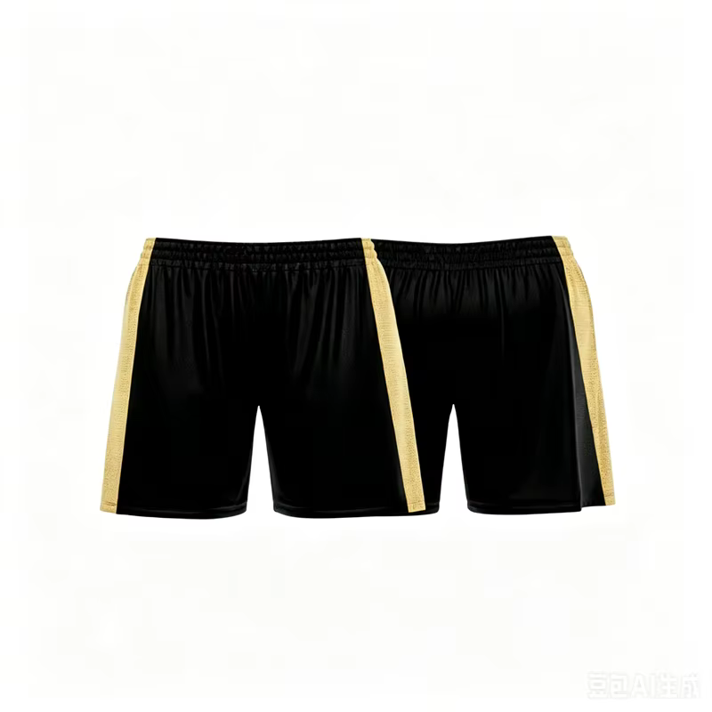 Short de plage beige et noir personnalisé, respirant et tendance pour l'été