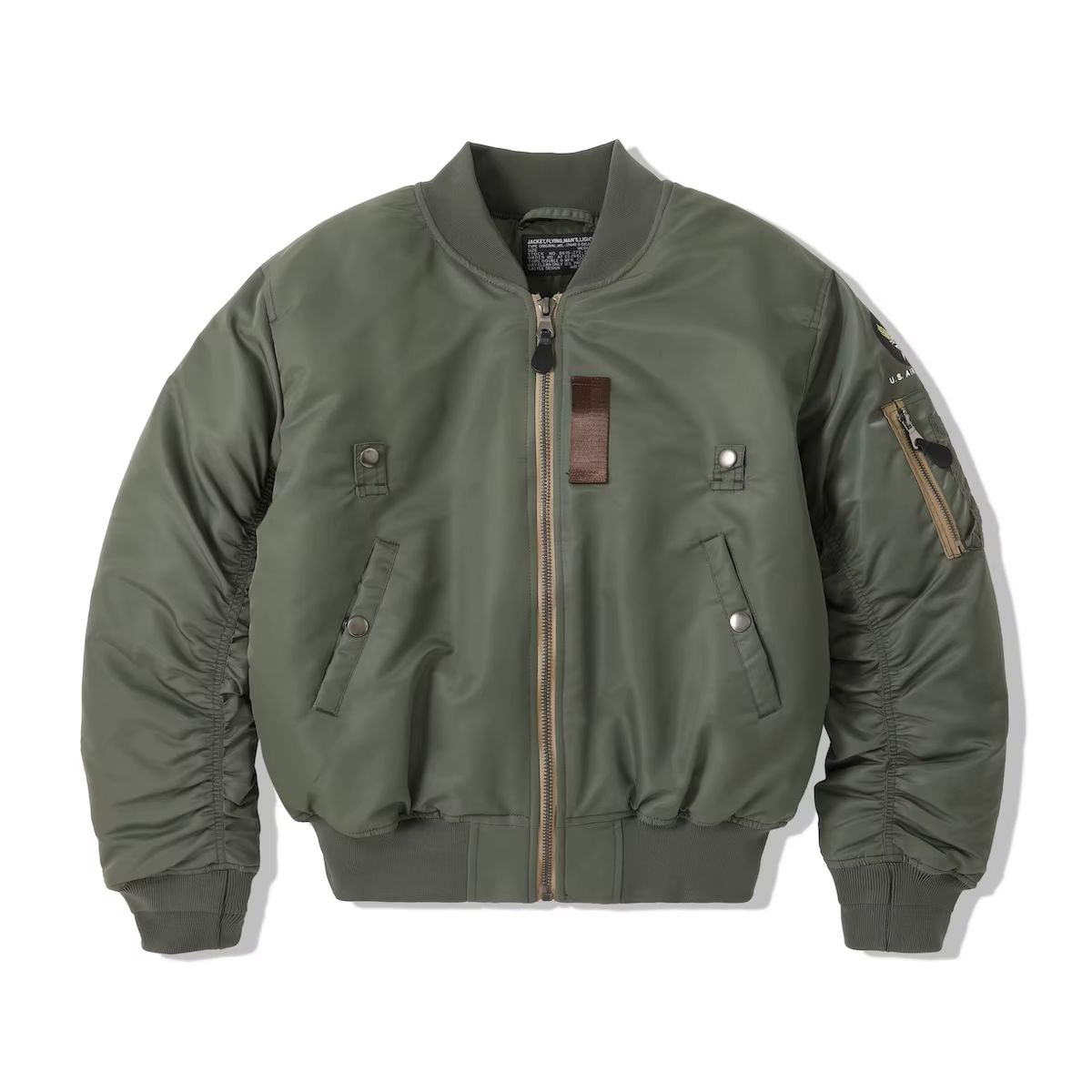 WII USAF William Gibson 2025 MA-1 vert sauge manteau d'hiver pilote Nylon VTG rembourré L2B Vintage 