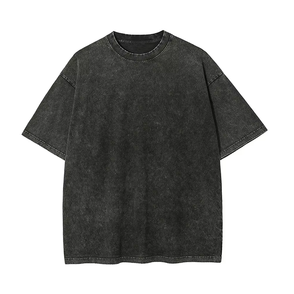 T-shirt Unisexe Été 2026 Anime Pokémon Pikachu Vintage Délavé Manches Courtes Streetwear Oversize Dé