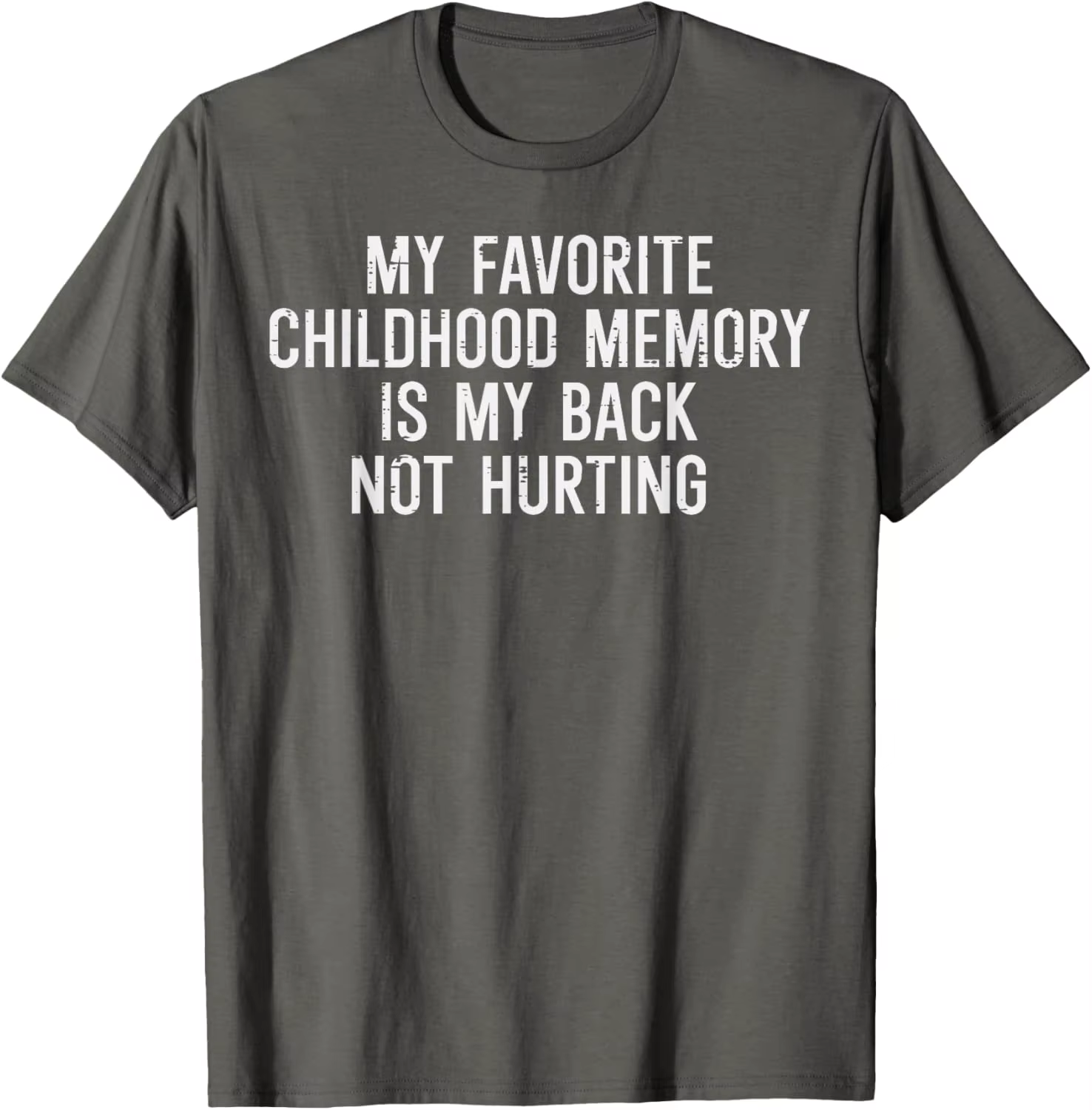 Retour ne fait pas mal souvenir d'enfance préféré T-shirt graphique drôle T-shirt décontracté à manc