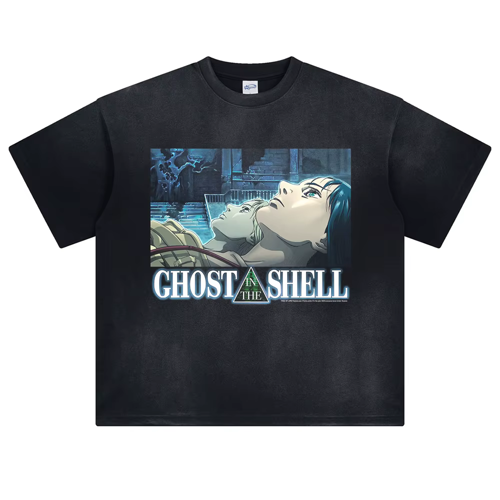Japonais Vintage Anime DTG T-shirt imprimé été hommes Harajuku Street Wear T-shirt mode haut surdime