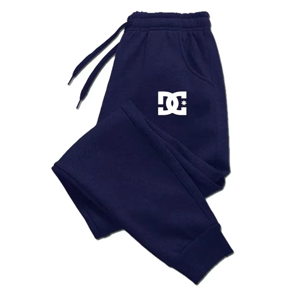 Joggers en polaire pour hommes, pantalons de sport décontractés imprimés à la mode avec poches pour 