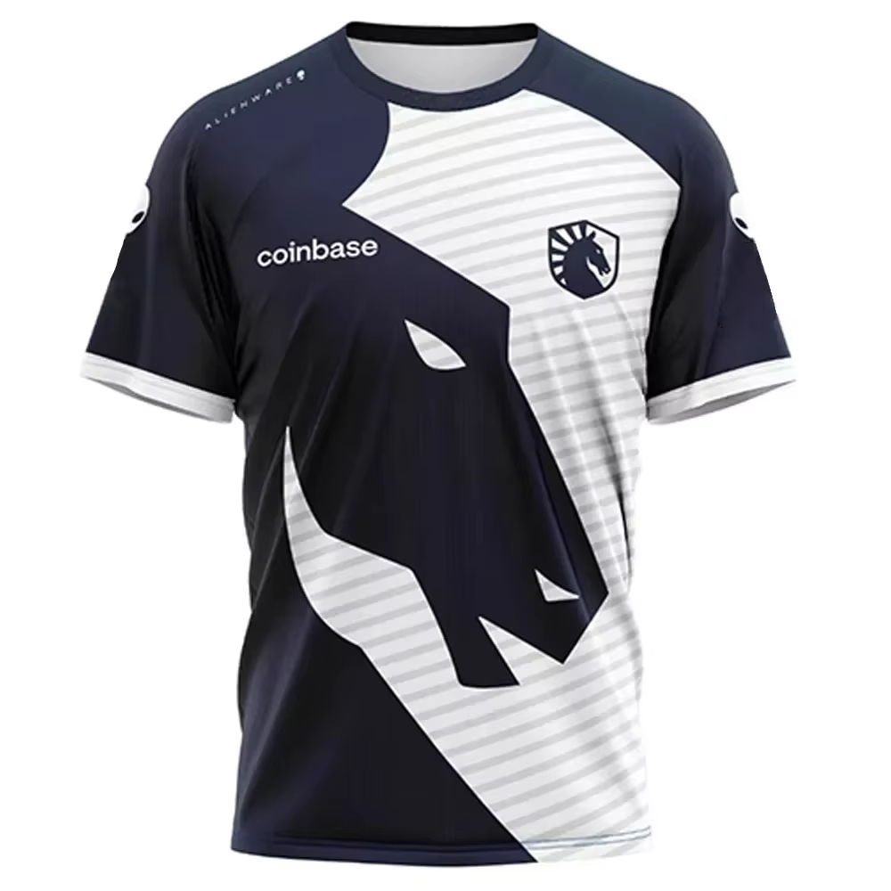 Nouveau T-shirt personnalisé pour homme, respirant, à manches courtes, pour fans de l'équipe Liquid,