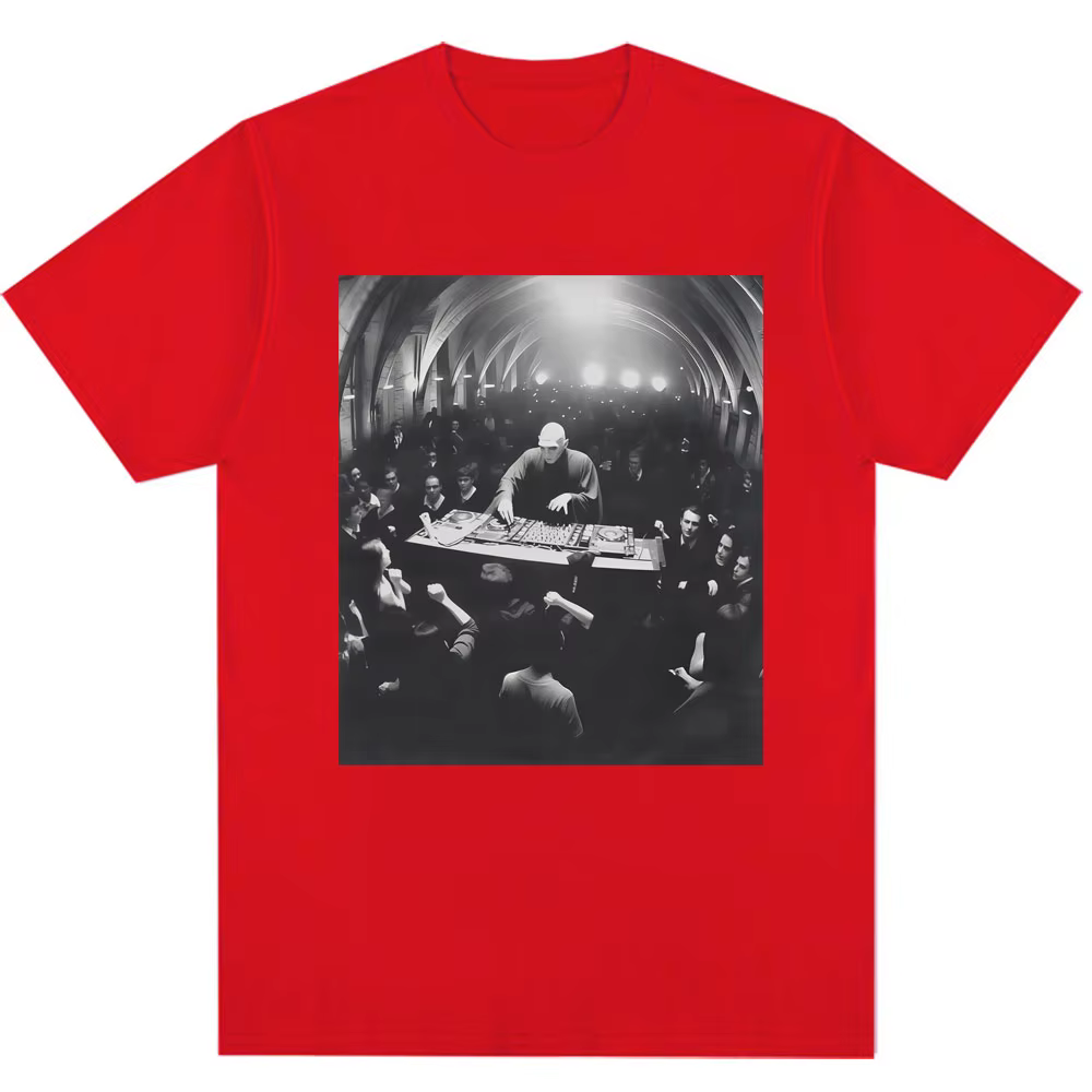 Drôle Dj Dark Lord Meme graphique T-shirt assistant Rave fête mode Vintage t-shirts hommes femmes en