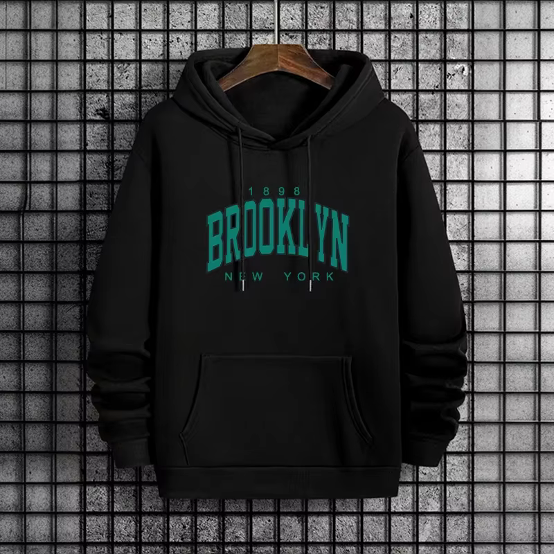 Brooklyn imprimé hommes sweats à capuche urbain Streetwear mode sweat à capuche mâle Hip Hop décontr