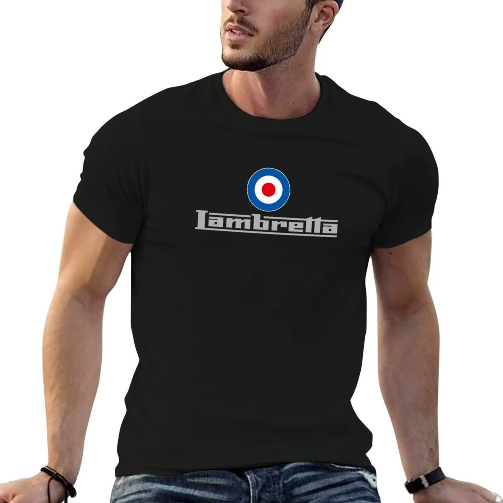T-shirt avec logo Lambretta pour homme, t-shirt graphique vintage anime, t-shirts graphiques pour ho