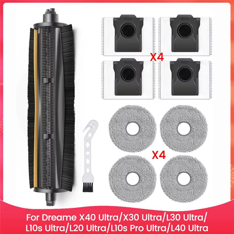 Pièces de rechange complètes amovibles pour les modèles Dreame Ultra Series X40, X30, L30, L10s, L20