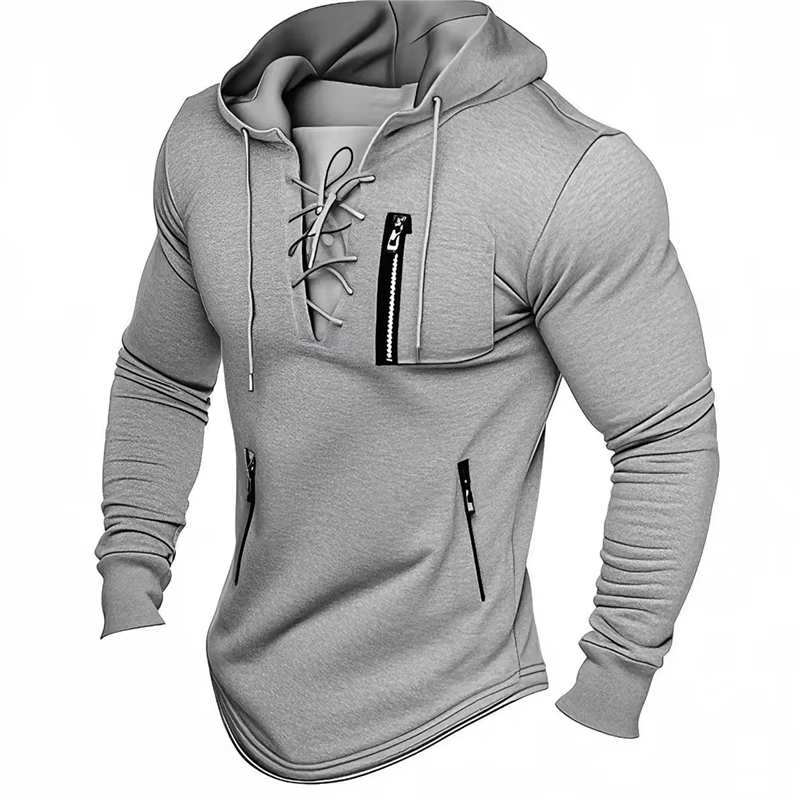 Sweat-shirt à capuche pour homme, couleur unie, pour couple, mode, fermeture éclair, manches longues