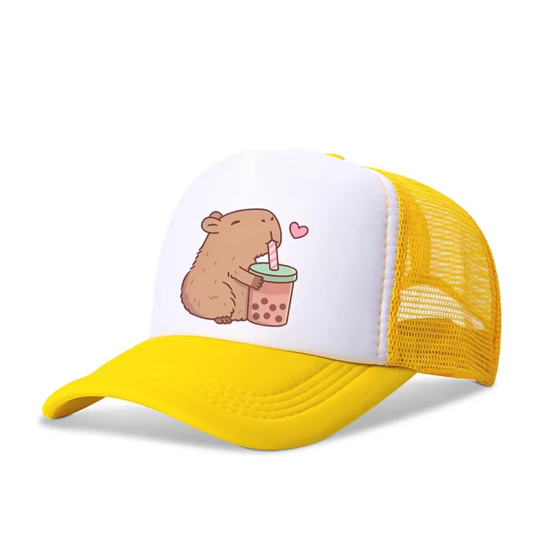 Capybara casquette de baseball garçons fille mignon Y2K tendance dessin animé imprimé chapeau Kawaii