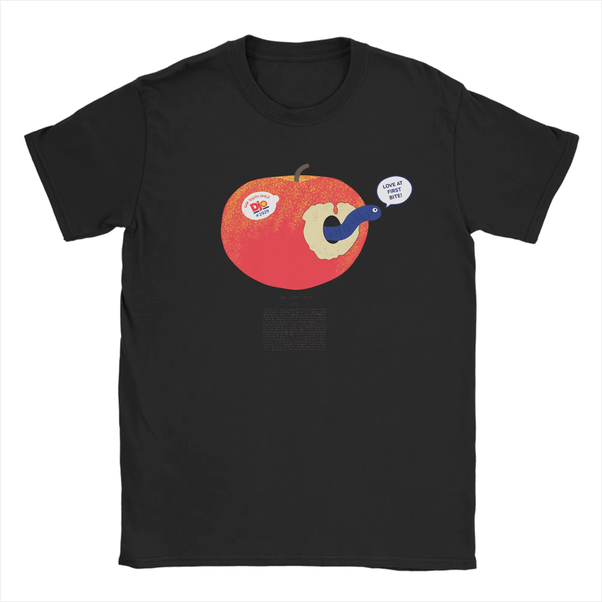 Hipster Djo Apple T-Shirts pour hommes, col rond, en coton, à manches courtes, 4XL 5XL 6XL