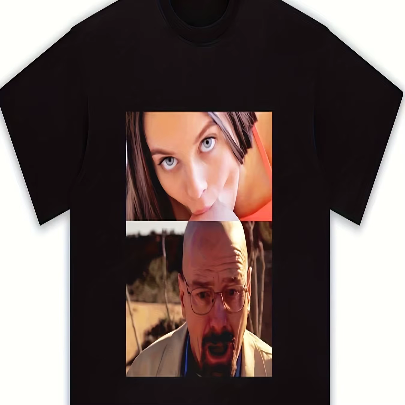 T-shirt graphique pour femme, blanc, col rond, manches courtes, décontracté, imprimé avec des person