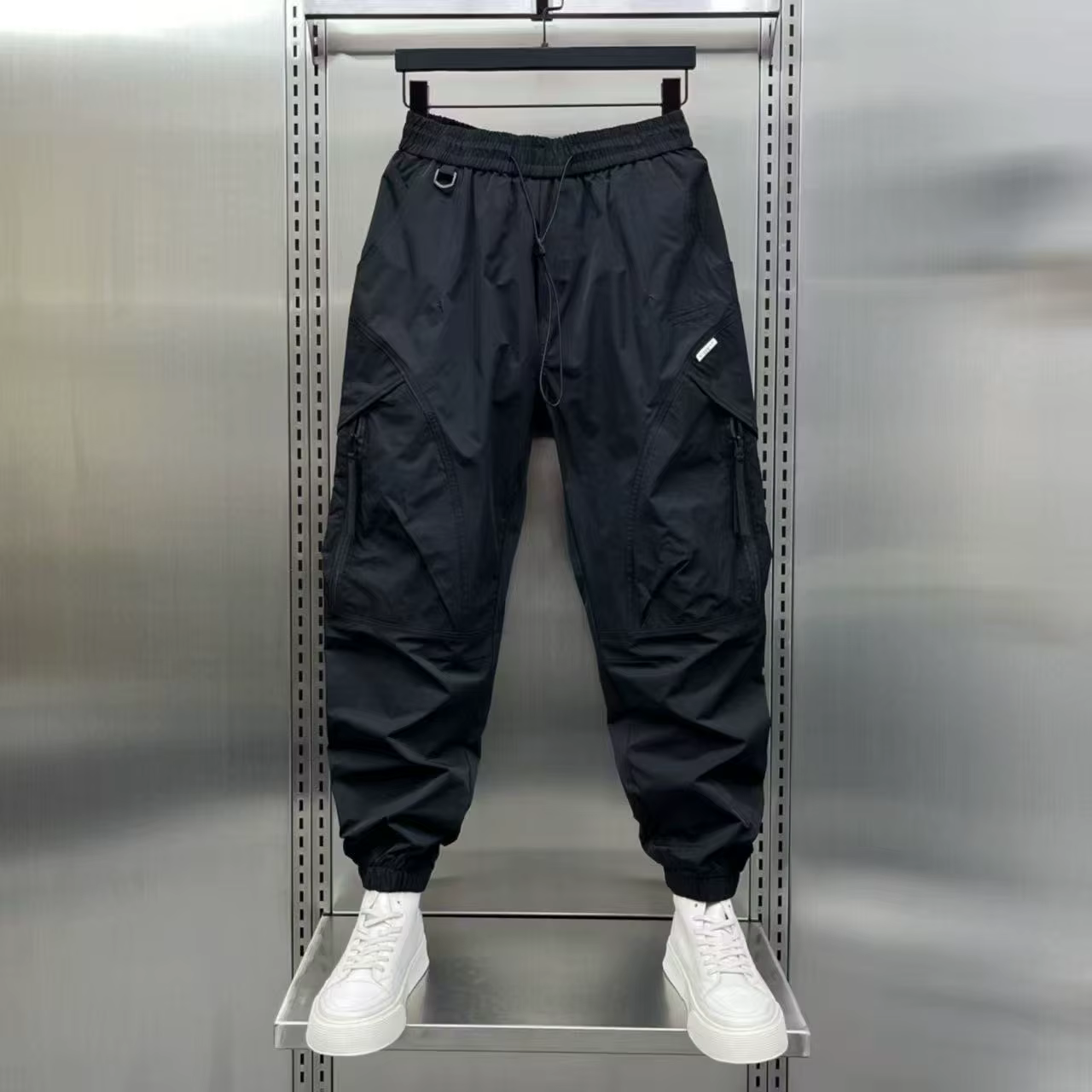 2025 nouveau pantalon de Jogging homme automne vert noir pantalon décontracté ample S-3XL Style amér