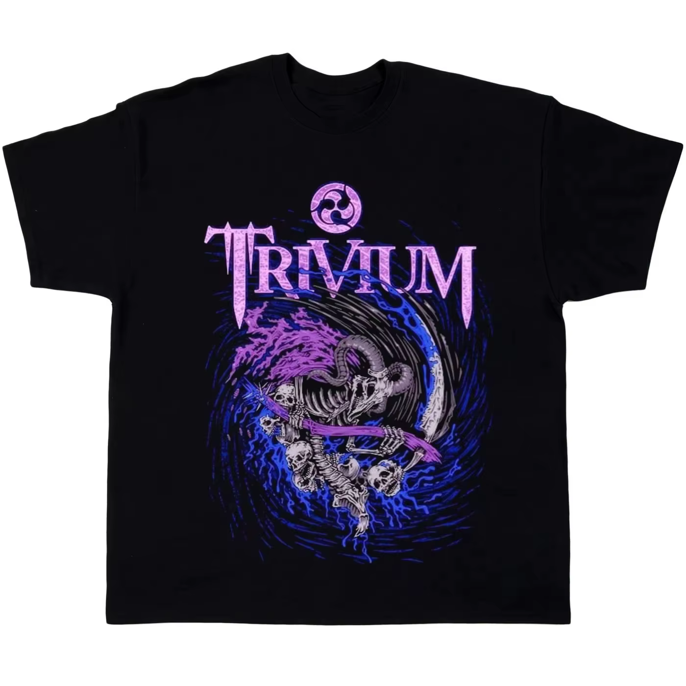 T-shirt Streetwear pour hommes, Vtg Trivium Band Music Tour, pour les fans, en coton, toutes tailles
