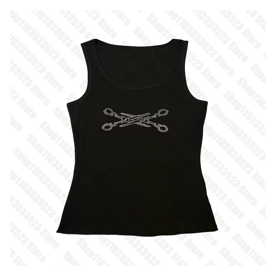 Débardeur graphique vintage punk pour femmes, style emo, imprimé punk, corset gothique, débardeur Y2
