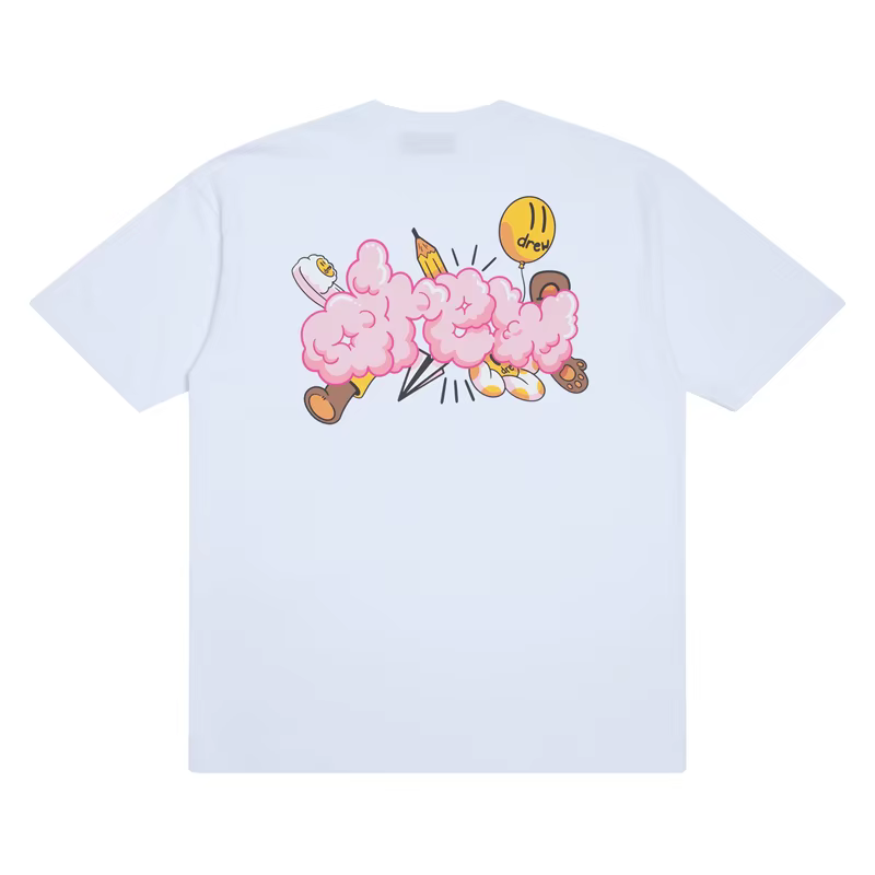 Drew House – t-shirt à manches courtes pour hommes et femmes, vêtements imprimés avec Logo, t-shirt 