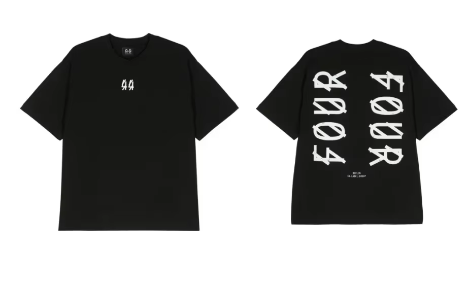 T-shirt en coton 44 LABEL GROUP pour homme et femme, imprimé lettres Hip Hop, qualité supérieure, no