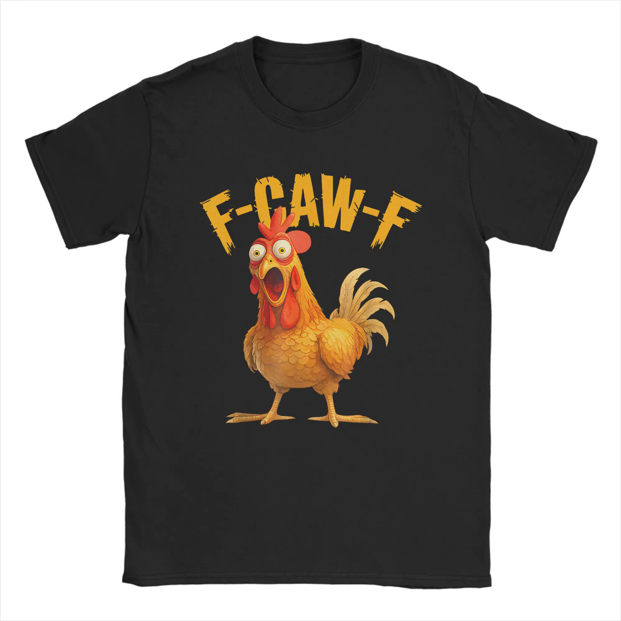 Drôle F Caw F poulet FCAWF poulet T-Shirt hommes drôle 100% coton T-Shirt col rond manches courtes t