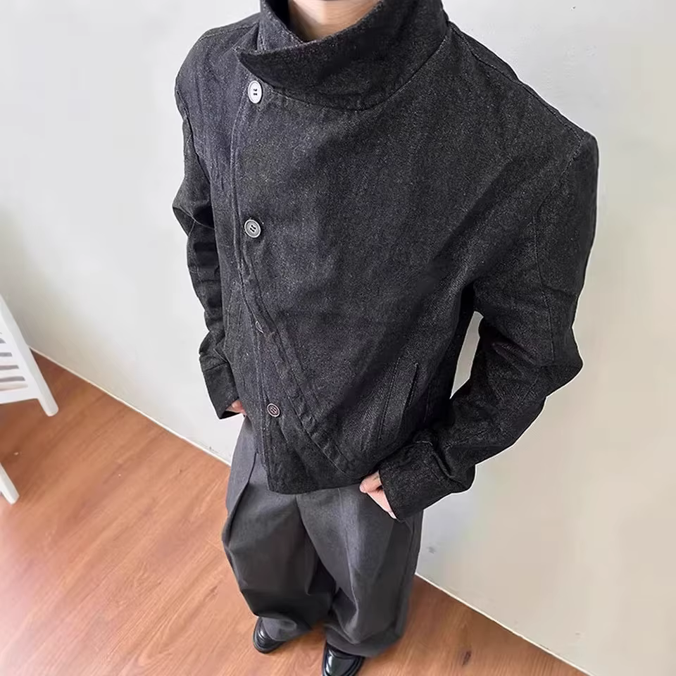 Veste en jean unisexe style Y2K rétro, coupe ample et polyvalente, avec capuche, design personnalisé