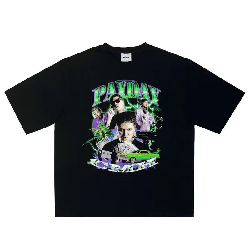 T-Shirt Hip Hop en Coton pour Homme, Streetwear, Y2k, Y-Tees Respzed, Harajuku Vintage, Mode Coréenn