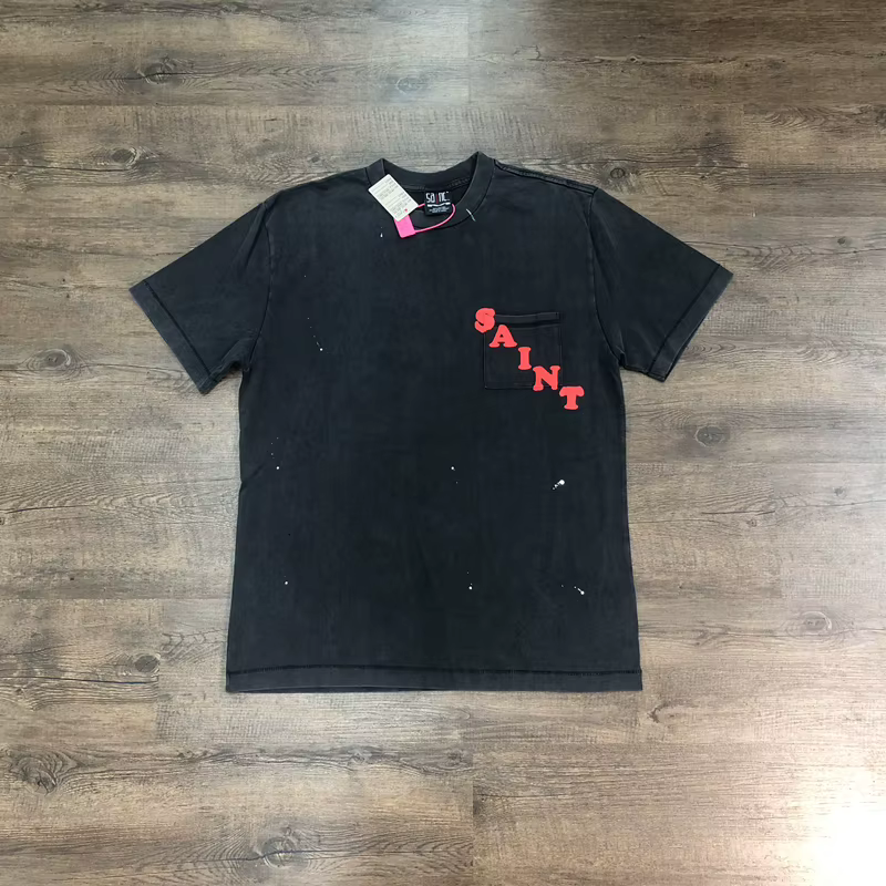 SAINT OF MICHAEL 1:1 mode Streetwear qualité hauts décontracté surdimensionné t-shirt 100% coton amp