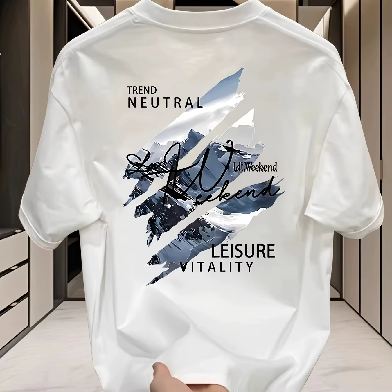 T-shirt décontracté d'été respirant à manches courtes pour homme, idéal pour les sorties en extérieu