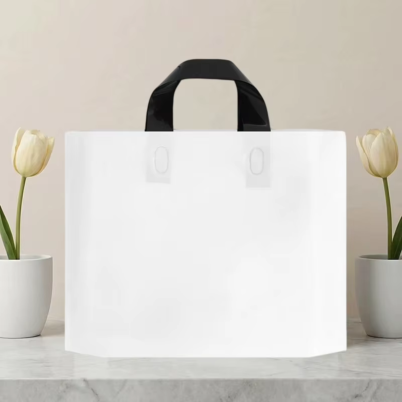 200 sacs de courses colorés pour magasins de vêtements avec poignées, sacs cadeaux réutilisables, sa